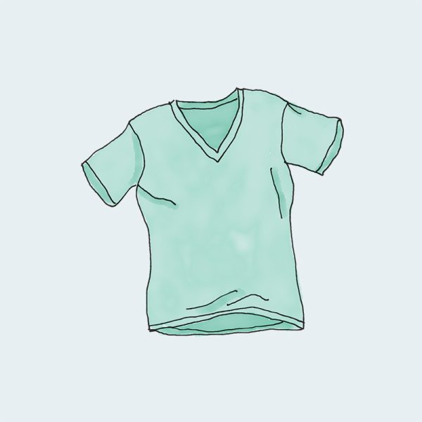 T-shirt blue color