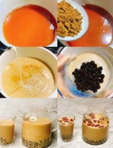 brown sugar ginger milk tea