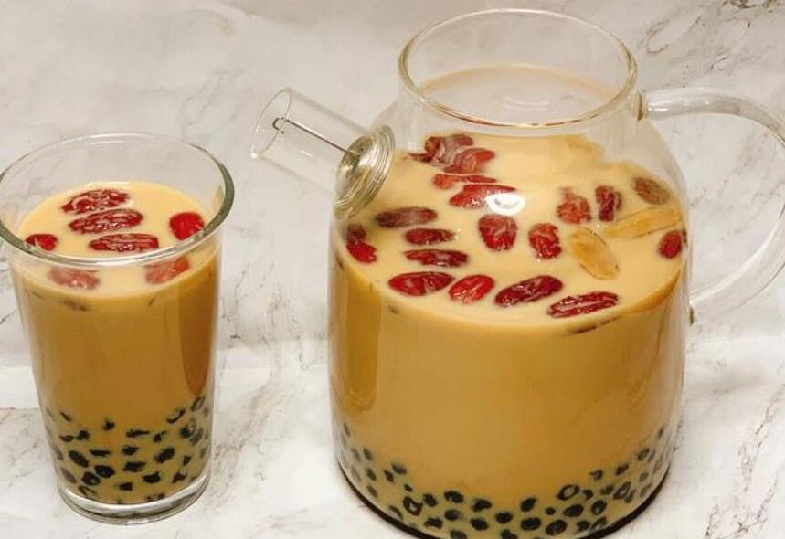 brown sugar ginger milk tea