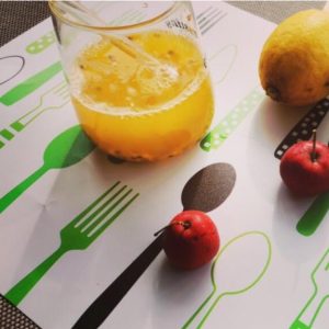 Passion fruit honey tea